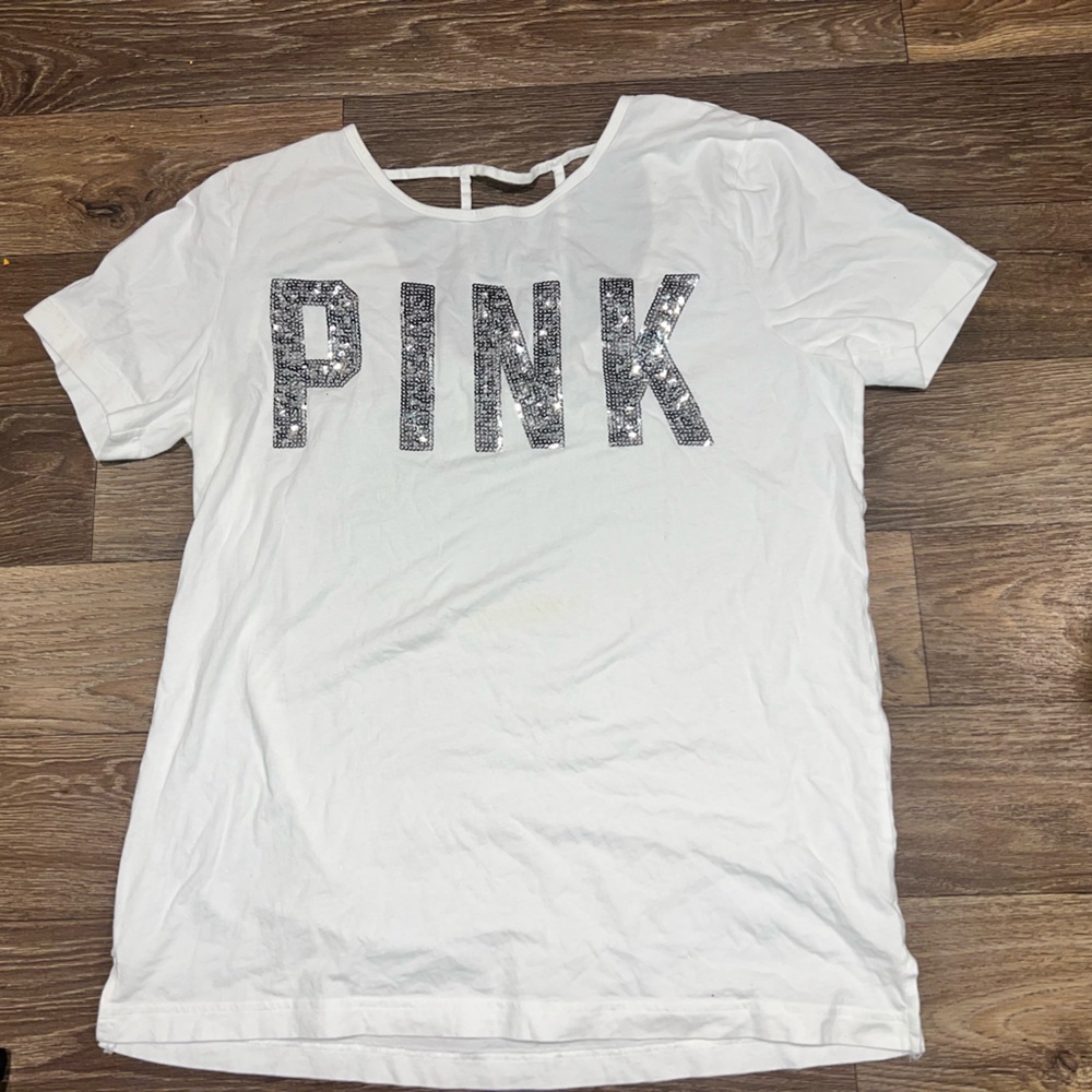 Victoria's Secret White Top with Silver Accents